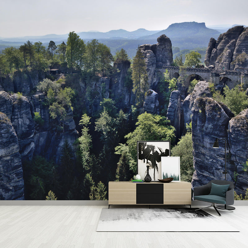 Modern Huge Mountain Mural Wall Decor Environment Friendly for Living Room