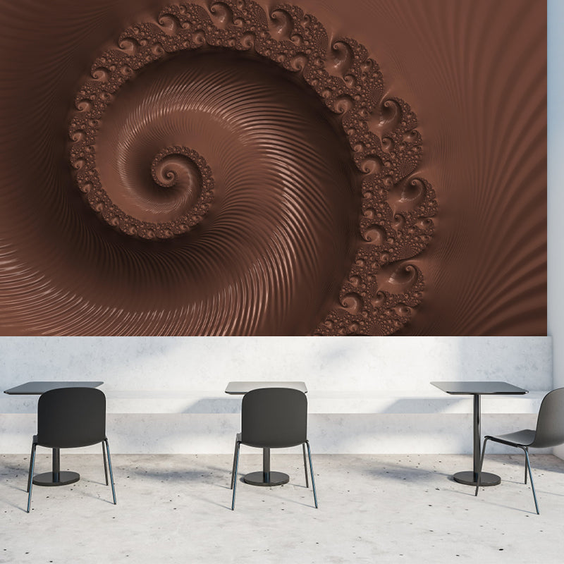 Modern Mural Dessert with Chocolate Pattern Environment Friendly for Dessert Shop