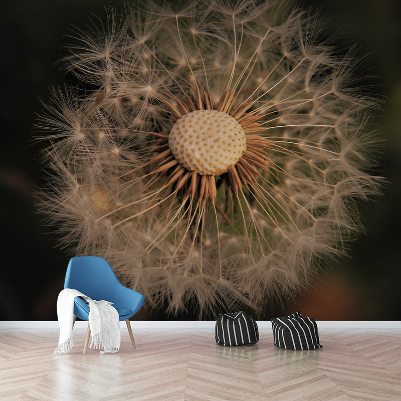 Dandelion Seed Wall Covering for Reading Room Bedroomm, Water Resistant