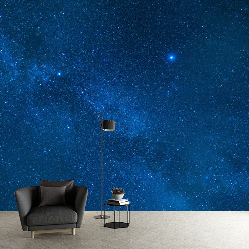 Starry Sky Mural Wallpaper for Dining Room Universe Wall Art, Moisture Resistant