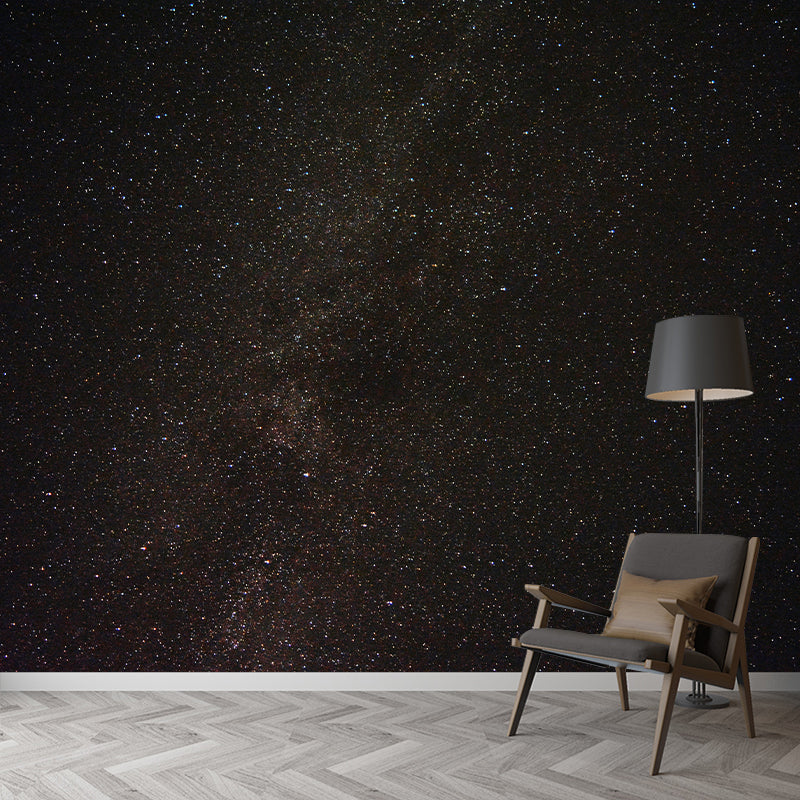 Starry Sky Mural Wallpaper for Dining Room Universe Wall Art, Moisture Resistant