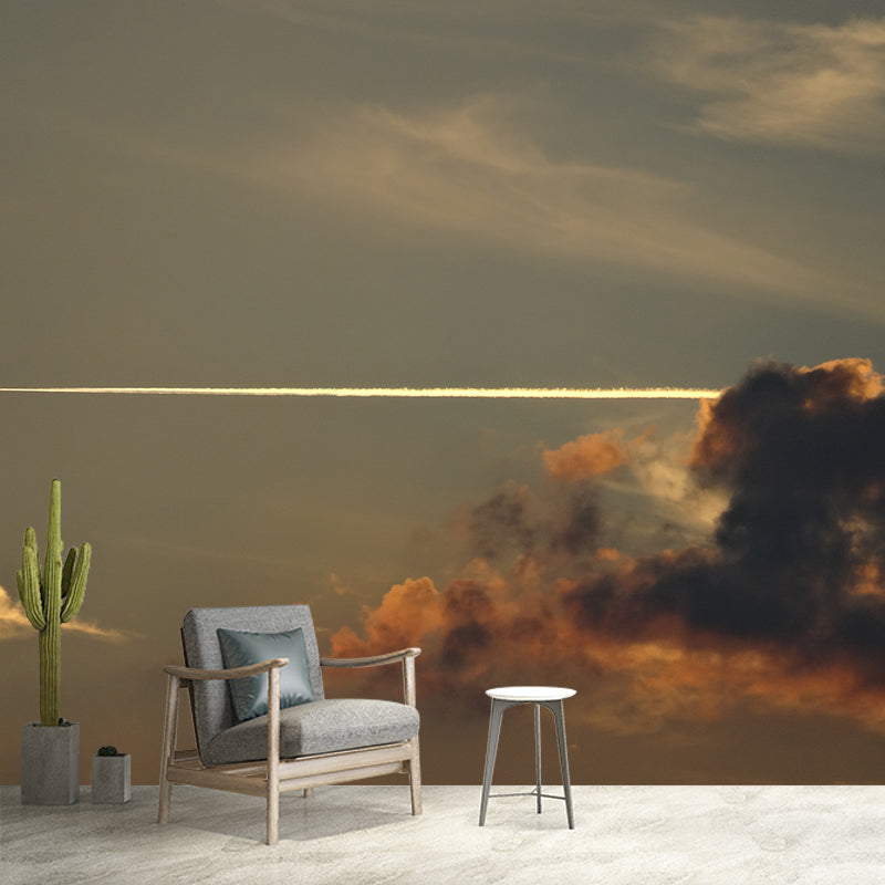 Clear Sky Wall Mural Wallpaper for Dining Room Universe Wall Art, Waterproof