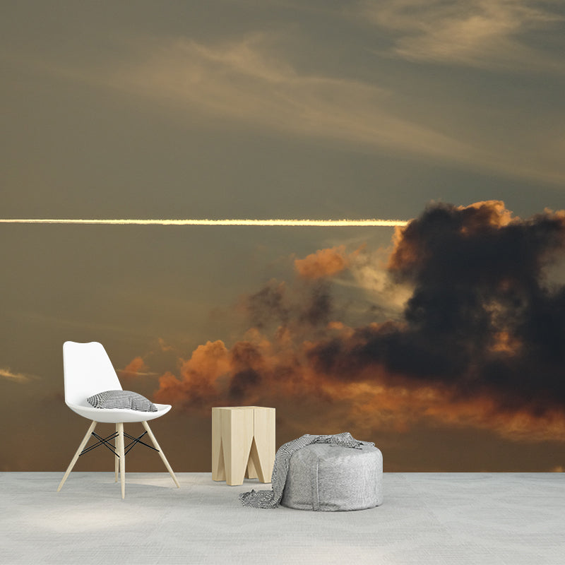 Clear Sky Wall Mural Wallpaper for Dining Room Universe Wall Art, Waterproof