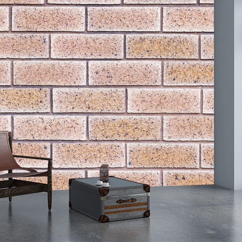 Retro Brick Wall Mural Wallpaper for Sitting Room, Custom Size Available