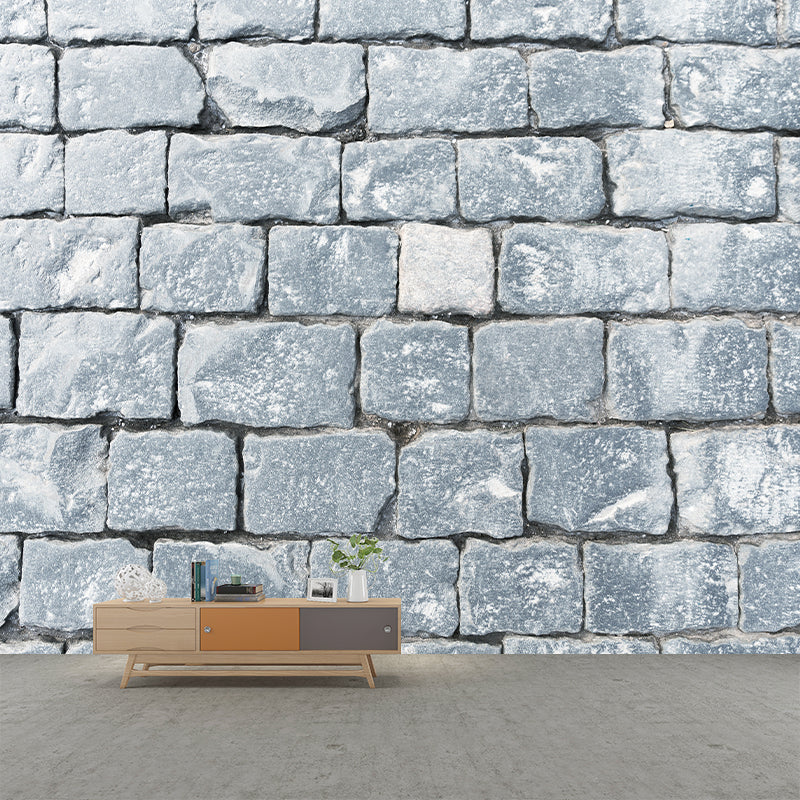 Stone Brick Wall Mural Wallpaper Waterproofing Wall Art, Customized Size Available