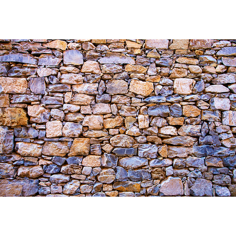 Stone Brick Wall Mural Wallpaper Waterproofing Wall Art, Customized Size Available