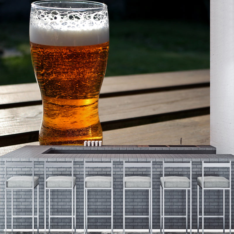 Beer Wine Mural Wallpaper for Bar Shop Waterproofing,Personalized Size Available