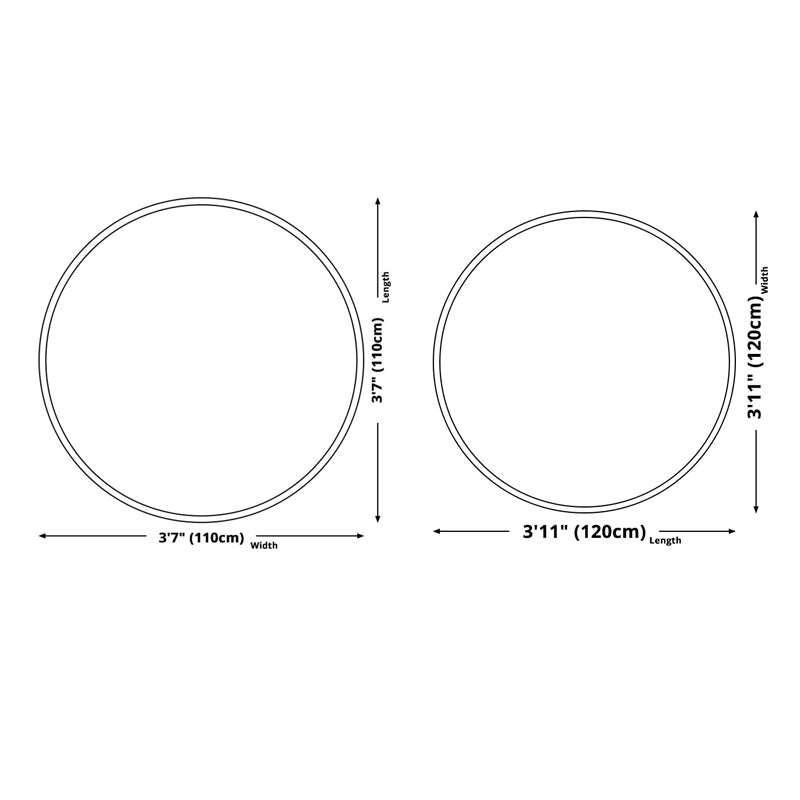 Round Creative Living Room Carpet 3D Earth Print Rug Polyester Washable Carpet with Non-Slip Backing