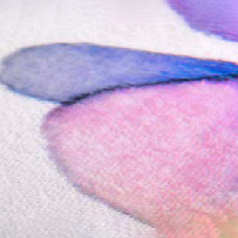 Dark Wine Red Modern Carpet Polyester Flowers Carpet Washable Carpet for Living Room