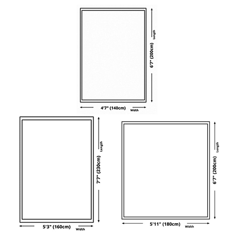 Leisure Geometric Rug Washable Simplicity Rug Stain Resistant Polyester Carpet for Home Decor