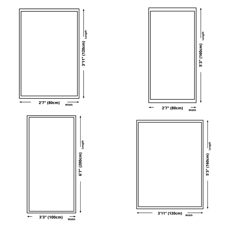 Light Modern Carpet Polyester Color Block Carpet Stain Resistant Carpet for Living Room