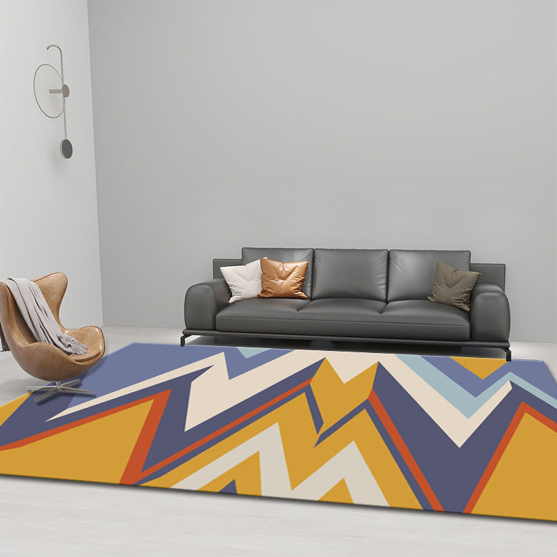 Simplicity Home Decoration Rug Graphic Pattern Area Carpet Polyester Pet Friendly Indoor Carpet