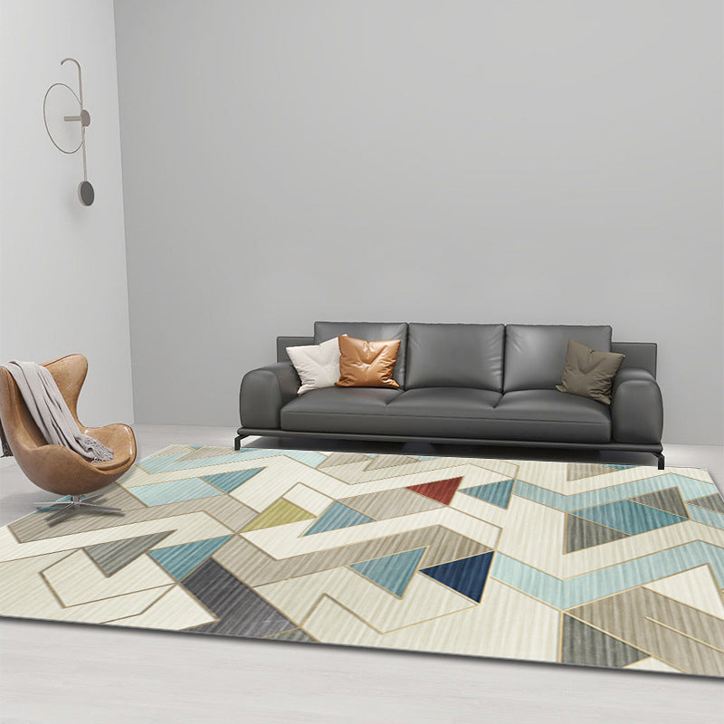 Simplicity Home Decoration Rug Graphic Pattern Area Carpet Polyester Pet Friendly Indoor Carpet