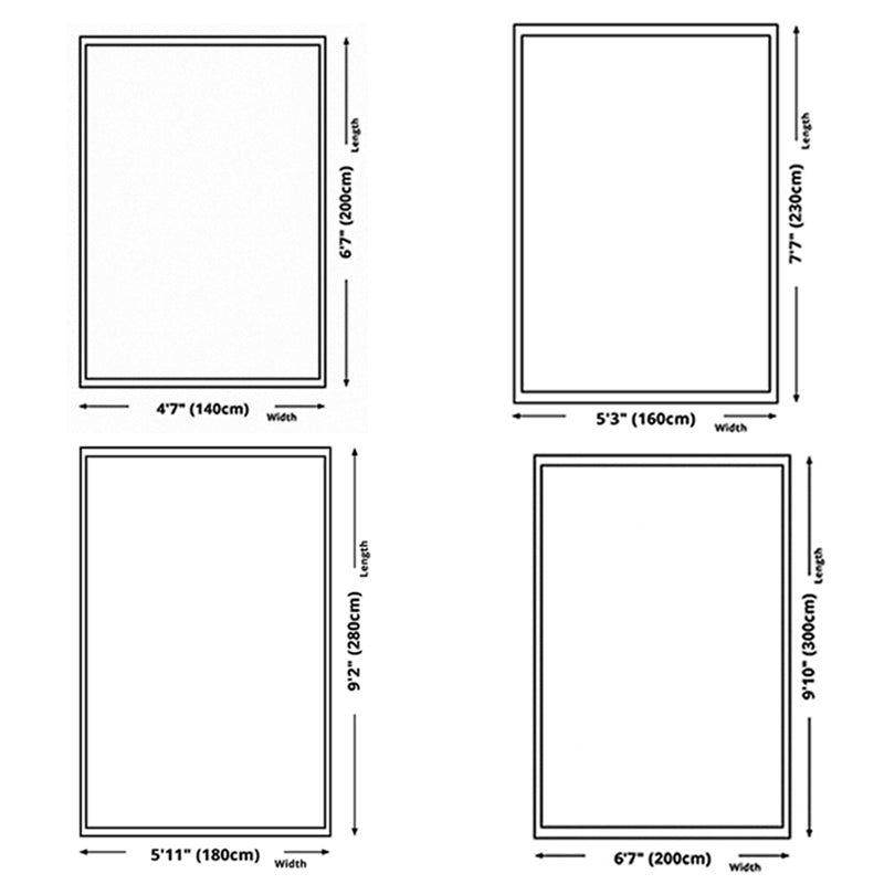 Beige Modern Rug Polyester Line Rug Non-Slip Backing Rug for Living Room