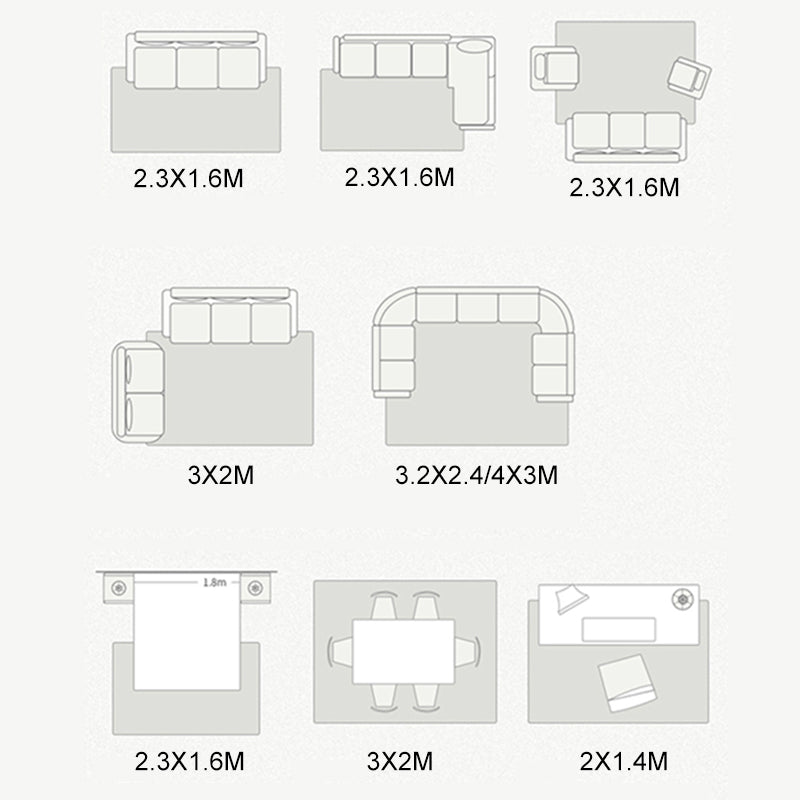 Green Modern Area Carpet Abstract Pattern Polyester Area Rug Stain Resistant Rug for Living Room