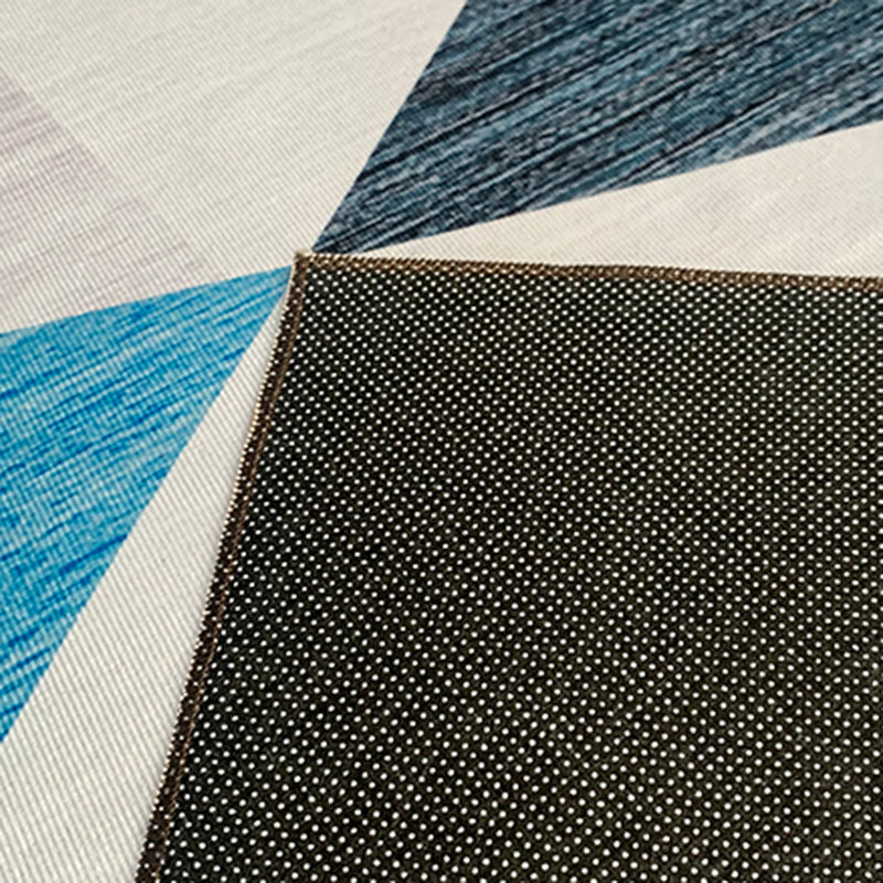 Brown Modern Area Rug Polyester Geometric Rug Washable Rug for Living Room
