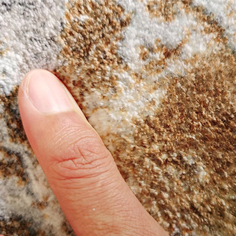 Modern Living Room Area Rug Abstract Pattern Polyester Stain Resistant Rug for Home Decor