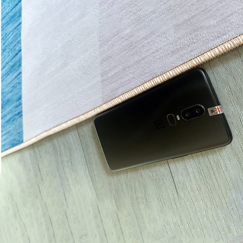 Yellow Geometric Rug Polyester Modern Rug Washable Indoor Rug for Home Decor