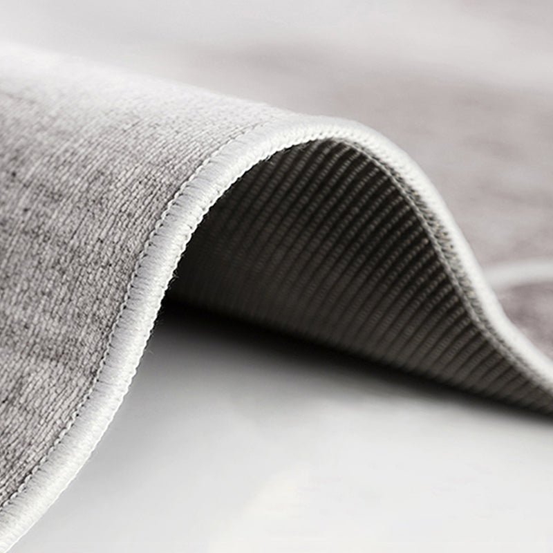 Modern Living Room Area Rug Geometric Pattern Polyester Area Carpet Non-Slip Backing Rug