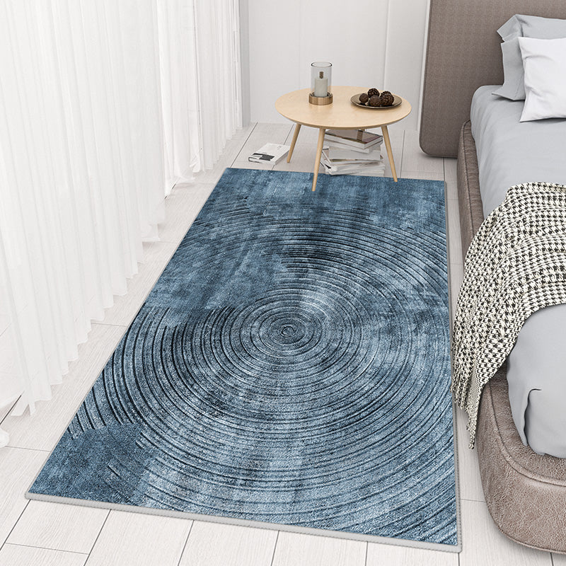 Dark Green Modern Carpet Polyester Graphic Carpet Stain Resistant for Home Decor