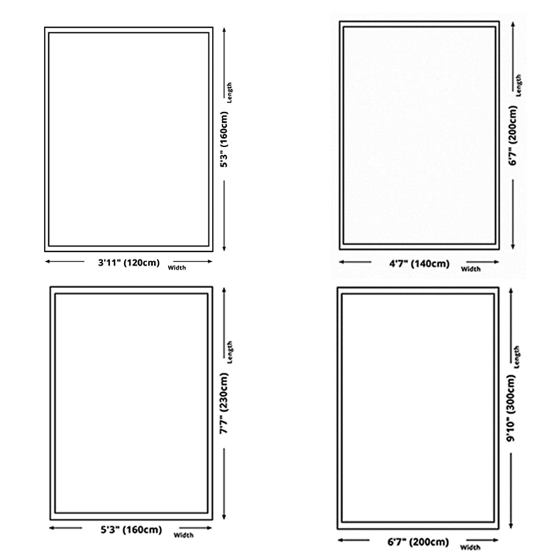 Dark Green Modern Carpet Polyester Graphic Carpet Stain Resistant for Home Decor