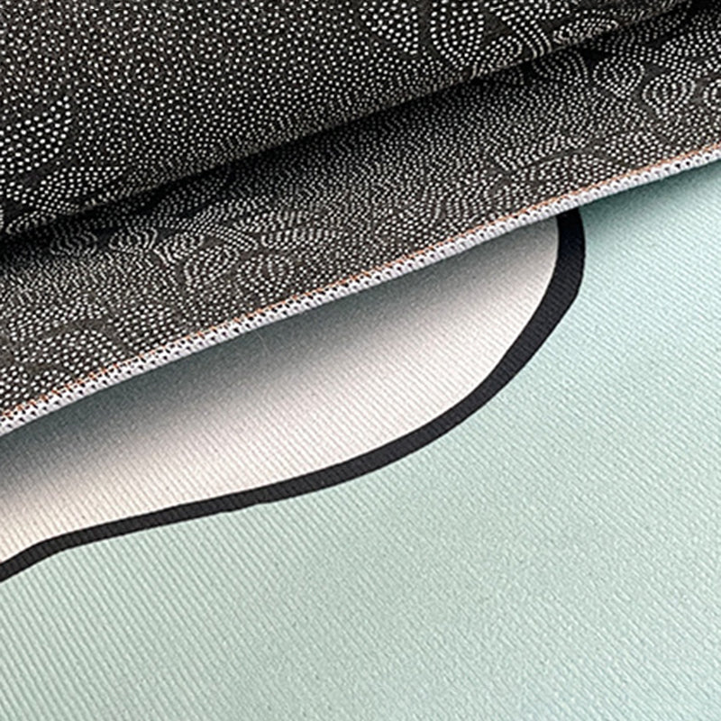 Relaxing Checkered Print Carpet Polyester Area Rug Stain Resistant Indoor Carpet for Living Room