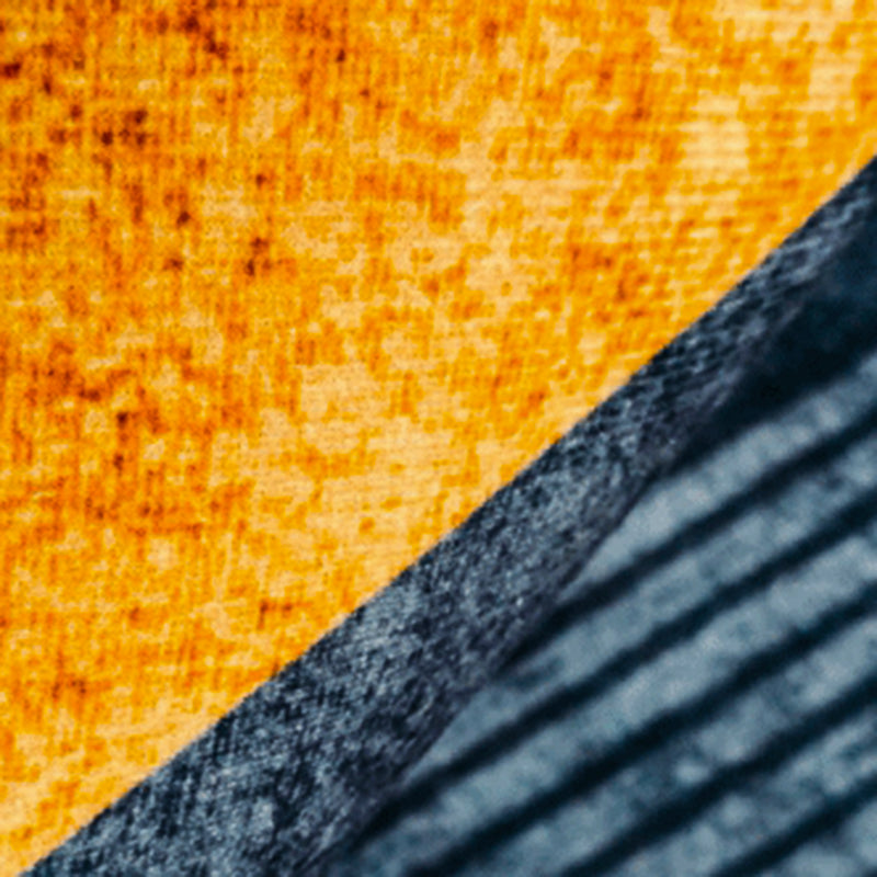 Orange Modern Carpet Polyester Line Carpet Non-Slip Backing Carpet for Living Room