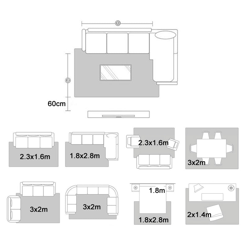 Orange Modern Carpet Polyester Line Carpet Non-Slip Backing Carpet for Living Room