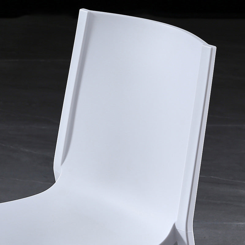 Chaise latéral de maison scandinave solide en plastique multicolore