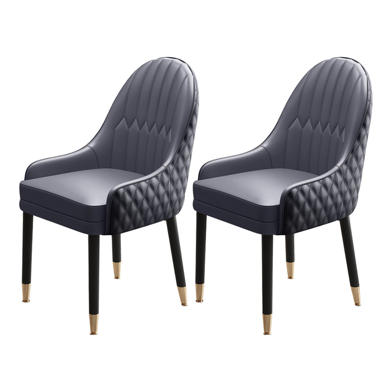 Scandinavian Style Wood Dining Chairs Dining Room Parsons Cushioned Chair with Arm