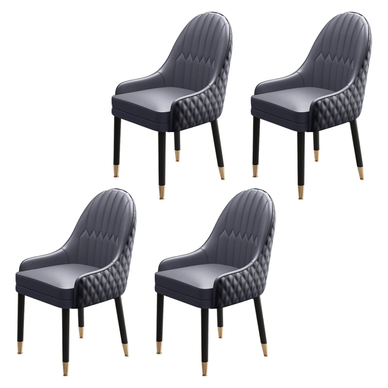 Scandinavian Style Wood Dining Chairs Dining Room Parsons Cushioned Chair with Arm