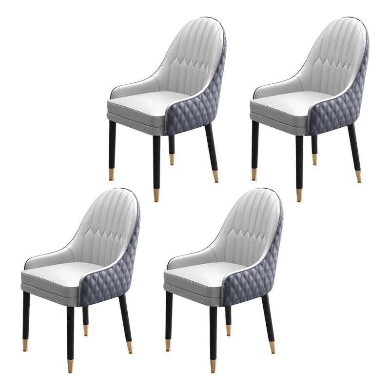 Scandinavian Style Wood Dining Chairs Dining Room Parsons Cushioned Chair with Arm