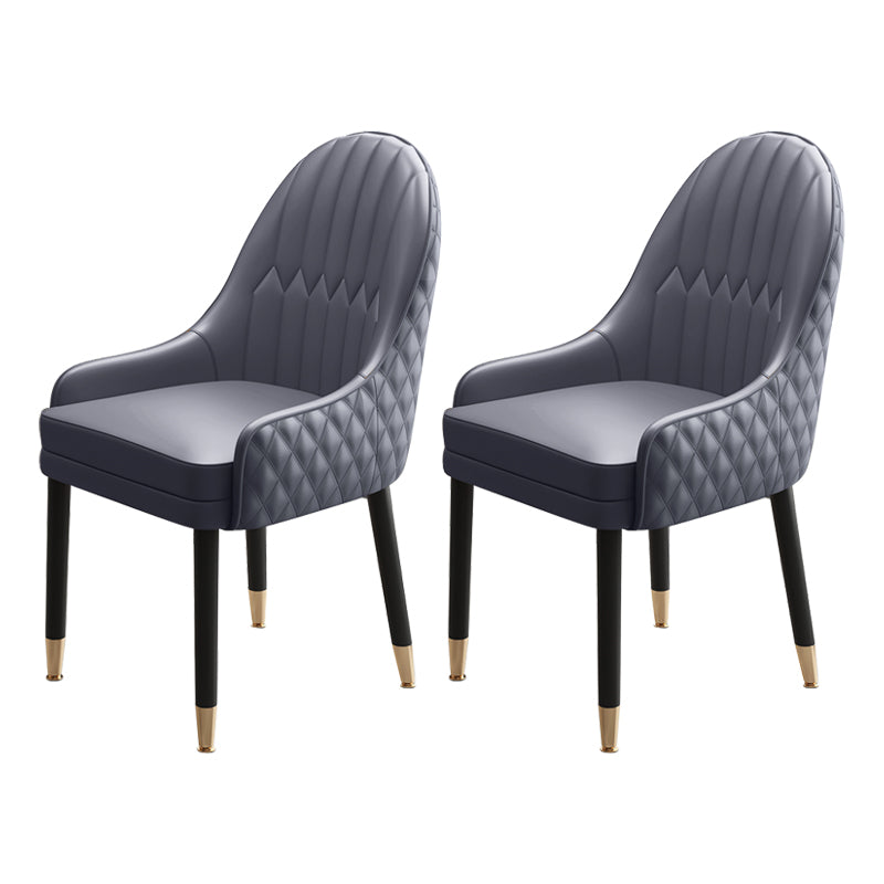 Scandinavian Style Wood Dining Chairs Dining Room Parsons Cushioned Chair with Arm