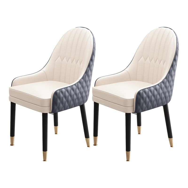 Scandinavian Style Wood Dining Chairs Dining Room Parsons Cushioned Chair with Arm