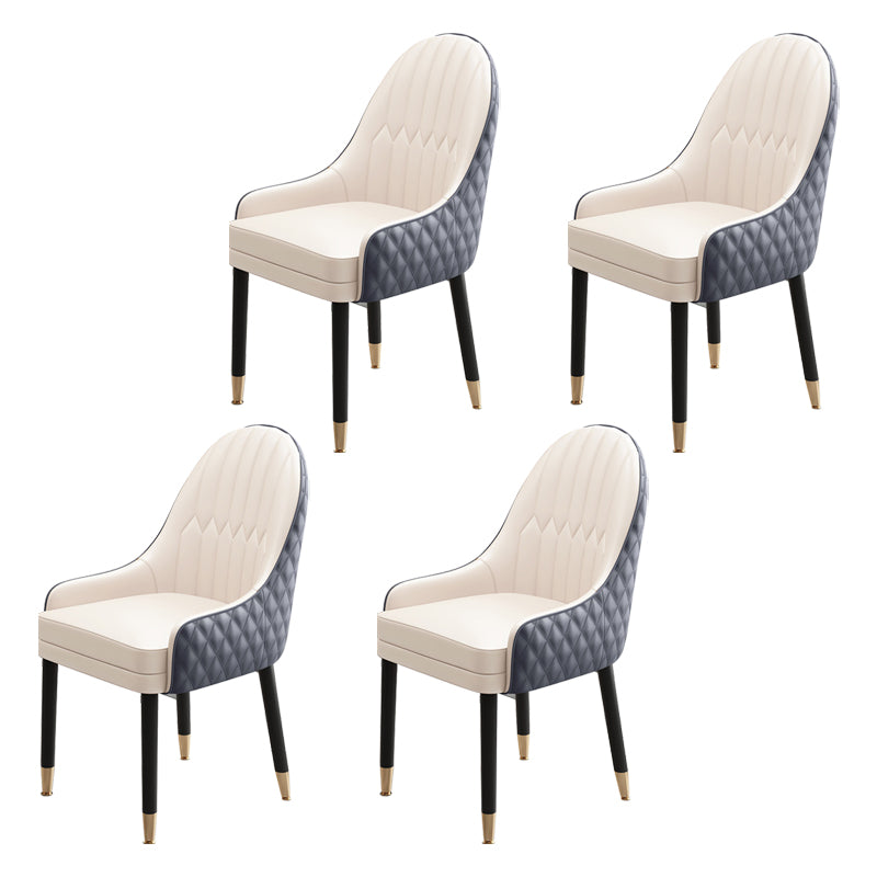 Scandinavian Style Wood Dining Chairs Dining Room Parsons Cushioned Chair with Arm