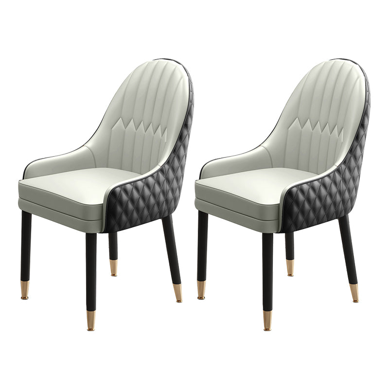 Scandinavian Style Wood Dining Chairs Dining Room Parsons Cushioned Chair with Arm