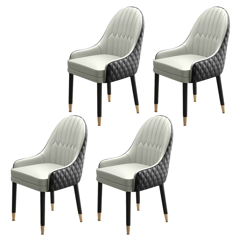 Scandinavian Style Wood Dining Chairs Dining Room Parsons Cushioned Chair with Arm