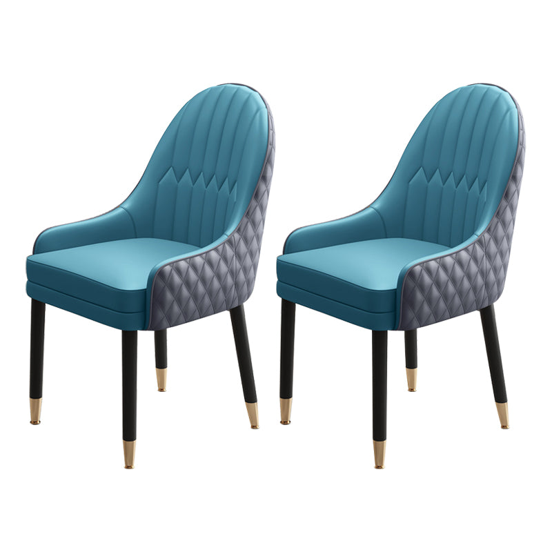 Scandinavian Style Wood Dining Chairs Dining Room Parsons Cushioned Chair with Arm
