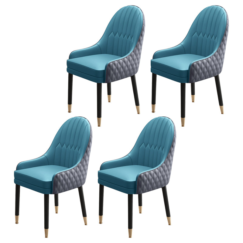 Scandinavian Style Wood Dining Chairs Dining Room Parsons Cushioned Chair with Arm
