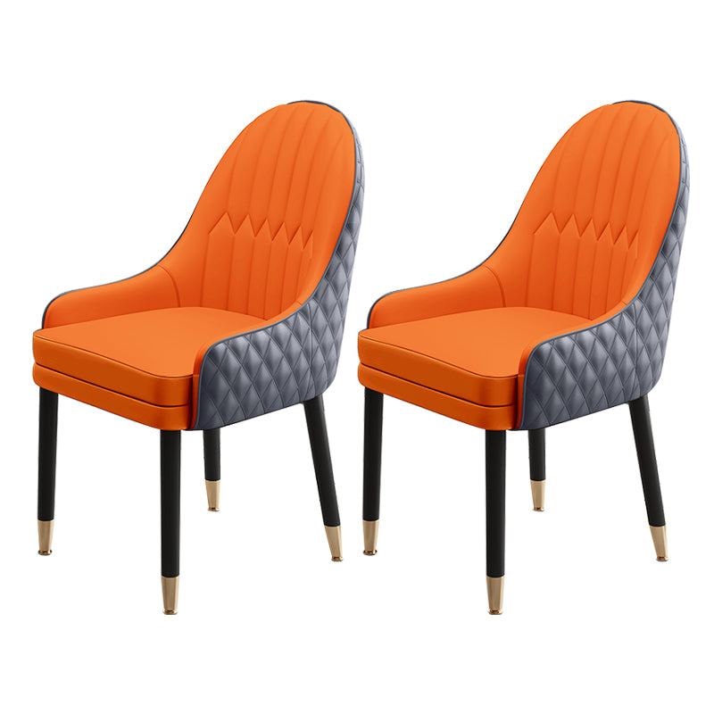 Scandinavian Style Wood Dining Chairs Dining Room Parsons Cushioned Chair with Arm