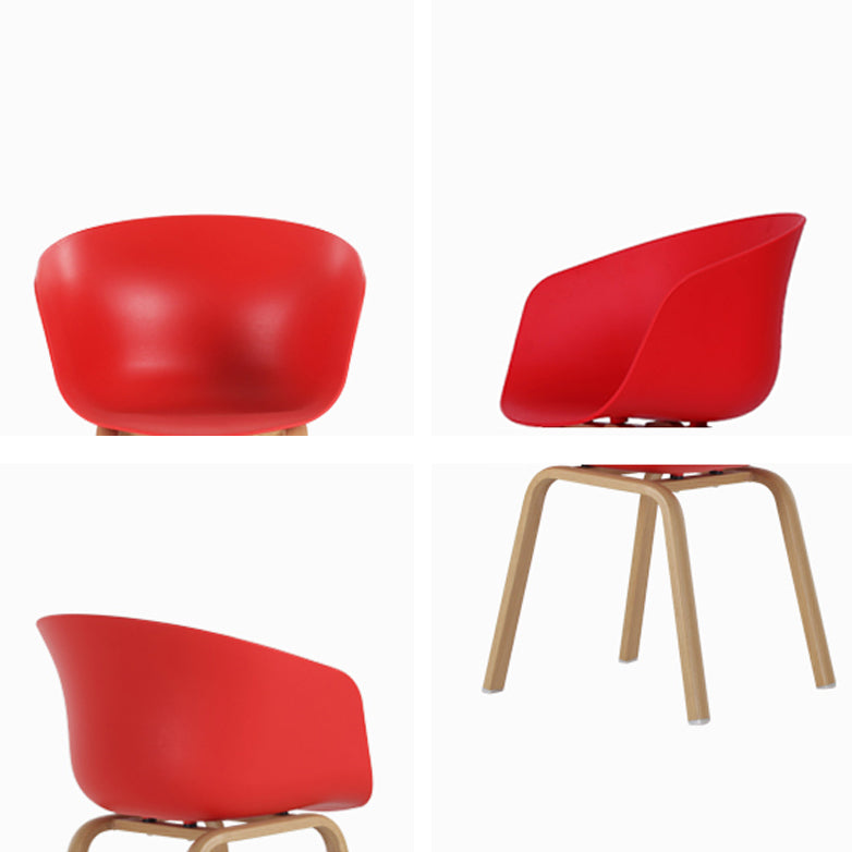 Sedia da sala da pranzo in plastica semplice glam sedie da sala da pranzo solido