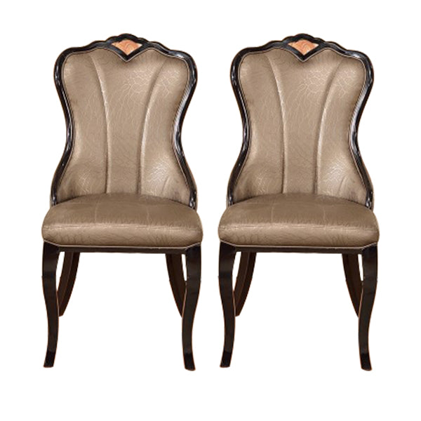 Chaise latéral sans bras rembourrée de style Scandinave Chaise de restauration à dos solide pour usage à domicile