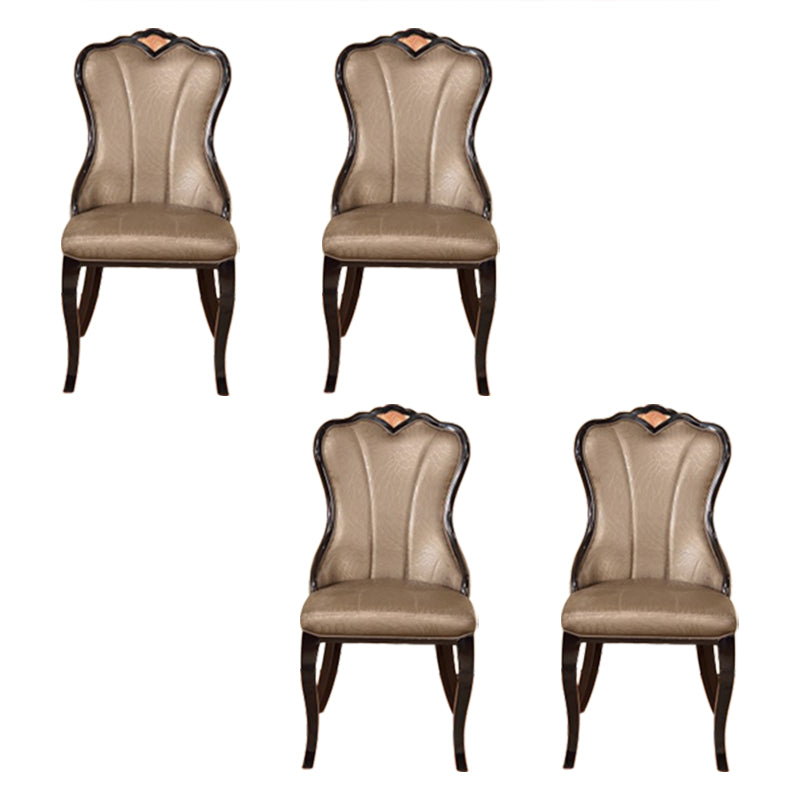 Chaise latéral sans bras rembourrée de style Scandinave Chaise de restauration à dos solide pour usage à domicile