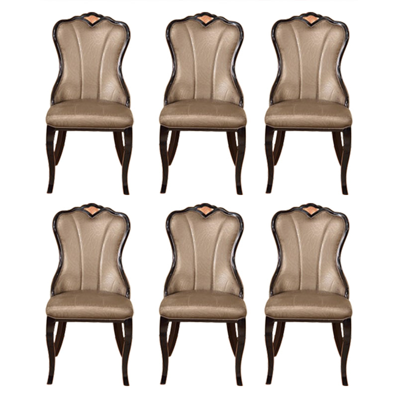 Chaise latéral sans bras rembourrée de style Scandinave Chaise de restauration à dos solide pour usage à domicile