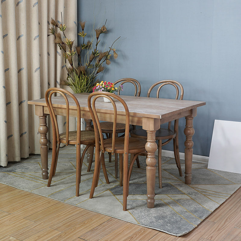 Bentwood Armless Side Dining Chairs Country Style Wood Dining Room Chair