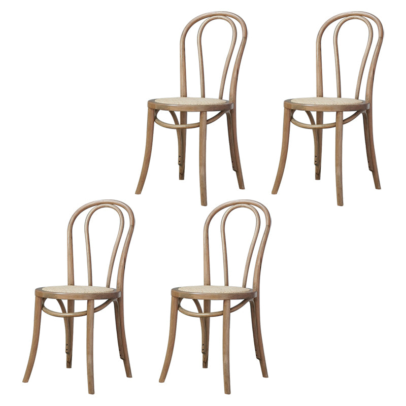 Bentwood Armless Side Dining Chairs Country Style Wood Dining Room Chair