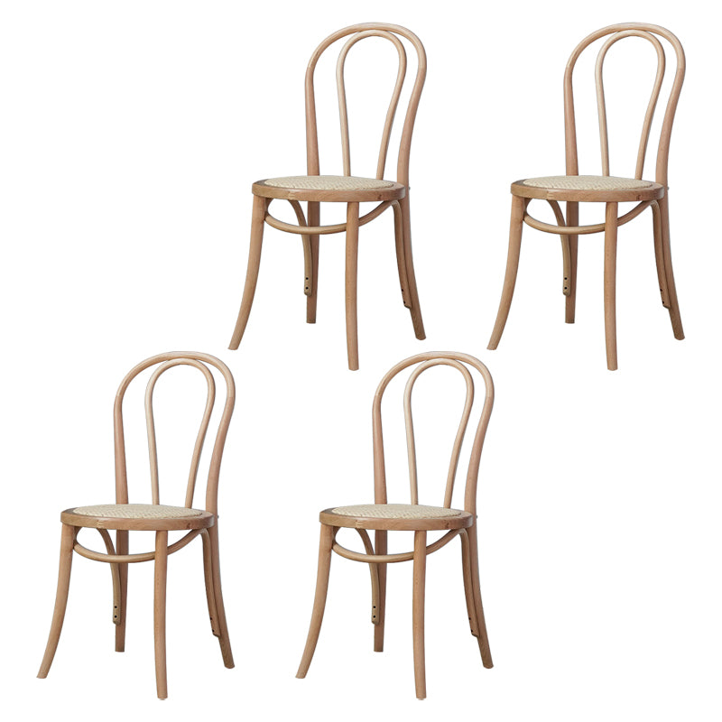 Bentwood Armless Side Dining Chairs Country Style Wood Dining Room Chair