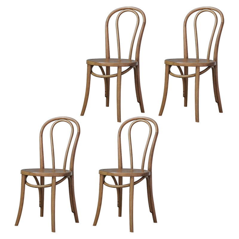 Bentwood Armless Side Dining Chairs Country Style Wood Dining Room Chair