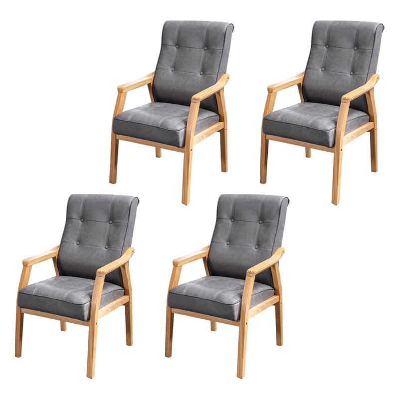 Chaise de salle à manger de cuisine traditionnelle, chaise d'appoint à dossier solide avec pieds en bois