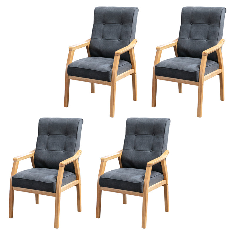 Chaise de salle à manger de cuisine traditionnelle, chaise d'appoint à dossier solide avec pieds en bois